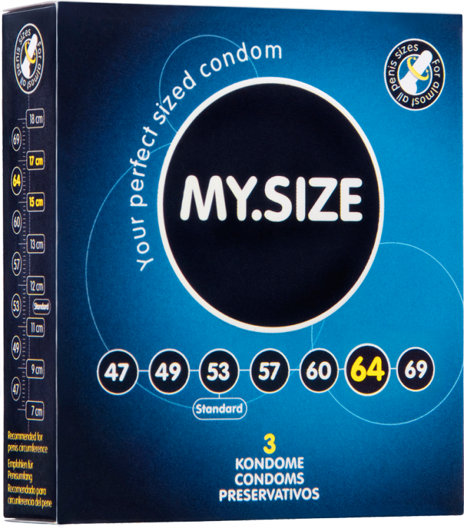 Презервативы MY.SIZE №3 размер 64 4601MS