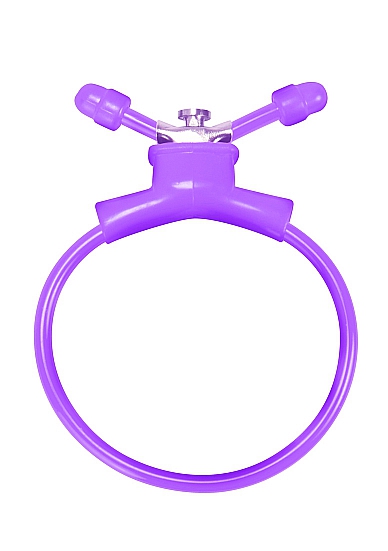 Утягивающее лассо Adjustable Cockring Purple SH-SHT156PUR