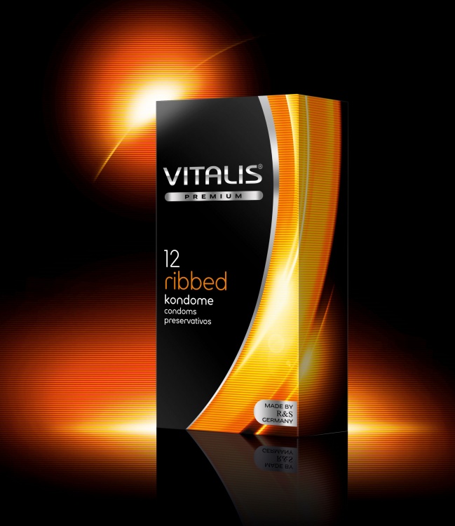 Презервативы VITALIS premium №12 Ribbed 4314VP
