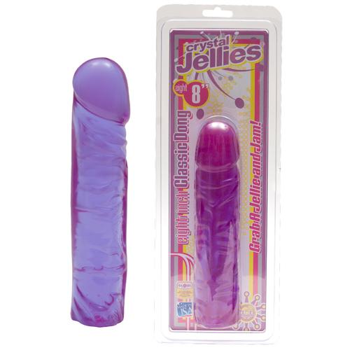 Фаллоимитатор Crystal Jellies Purple 8" 0285-03CDDJ