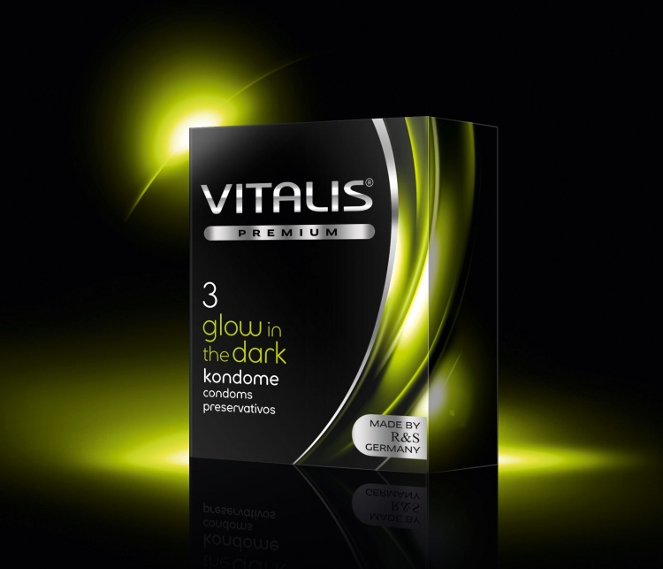 Презервативы VITALIS premium №3 Glow in the dark 12097VP