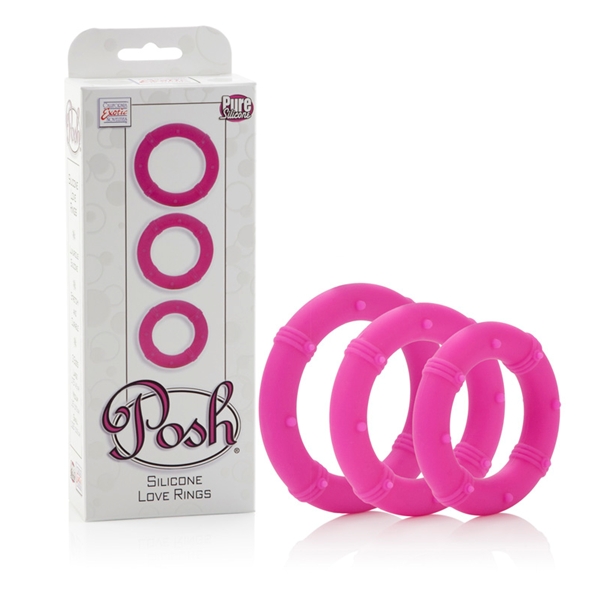Набор из трех эрекционных колец Posh Love Rings Pink 1369-10BXSE