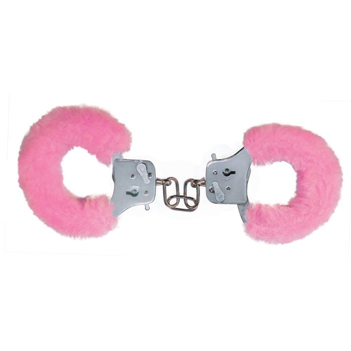 Наручники с мехом Furry Fun Cuffs Pink 9501TJ