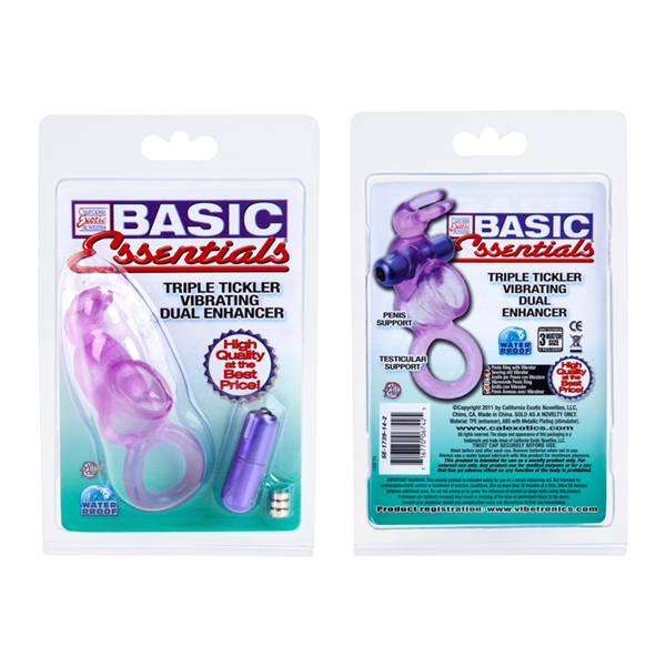 Вибронасадка Basic Essentials Stretchy Bunny Purple 1739-14CDSE