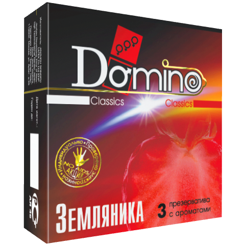 Презервативы Domino Земляника №3