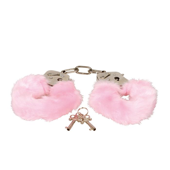 Наручники с мехом Furry Love Cuffs Pink PMS0720009