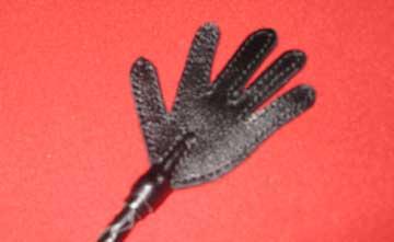 Стек короткий плетенный с наконечником "ладошка" Р191Б