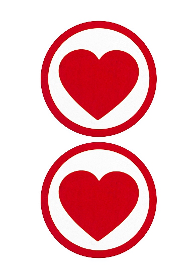 Пестисы "Round Hearts" красные SH-OUNS009RED