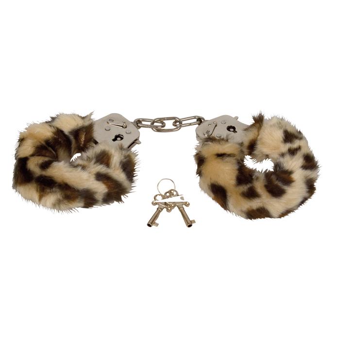 Наручники с мехом Furry Love Cuffs Leopard PMS0720013