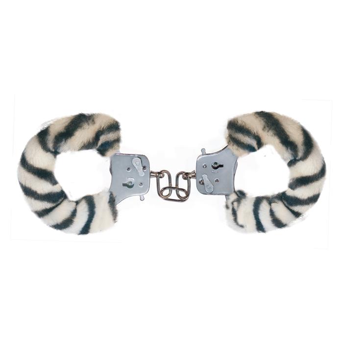 Наручники с мехом Furry Fun Cuffs Zebra 9509TJ