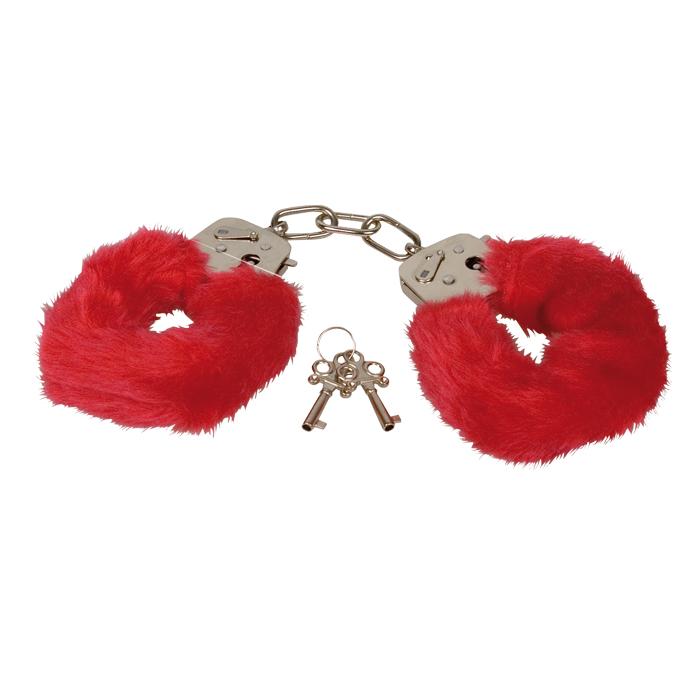 Наручники с мехом Furry Love Cuffs Red PMS0720011