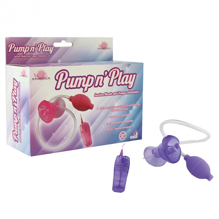 Помпа с вибрацией фиолетовая Pump n's play Suction Mouth 54001-purpleHW
