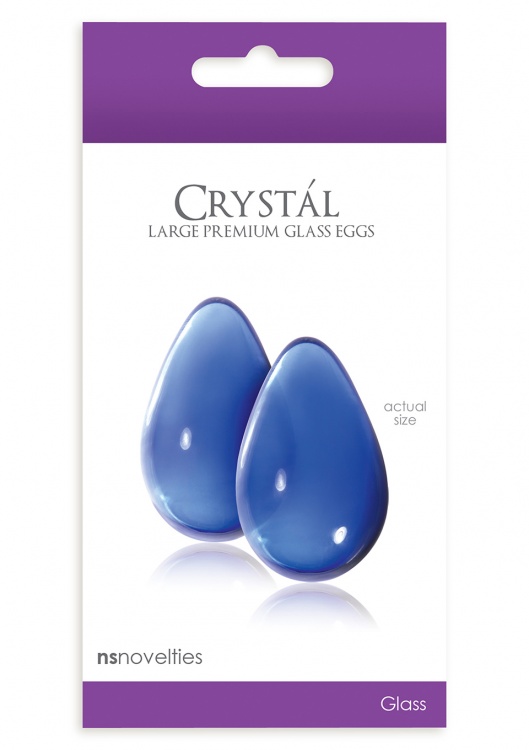 Стимуляторы CRYSTAL LARGE GLASS EGGS BLUE NSN-0703-27