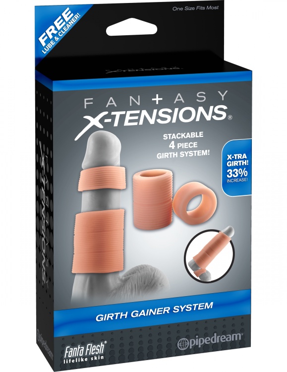 Набор насадок на пенис FX GIRTH GAINER SYSTEM FLESH 412321PD