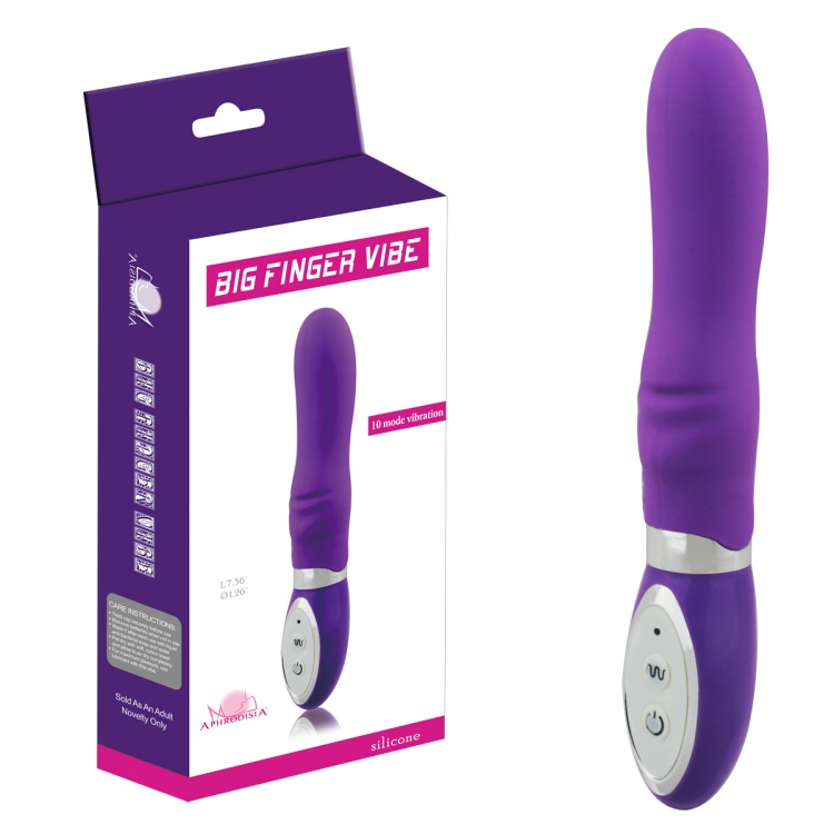 Вибростимулятор пурпурный Big Finger Vibe 87004-purpleHW
