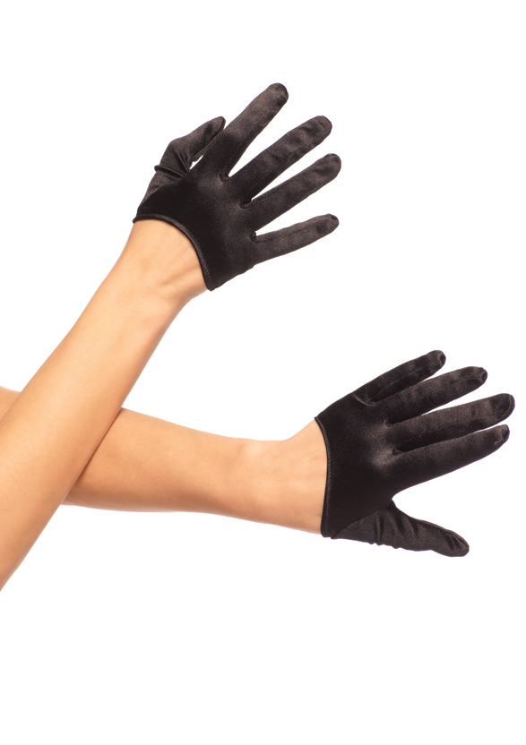 Мини-перчатки атласные LA2137black
