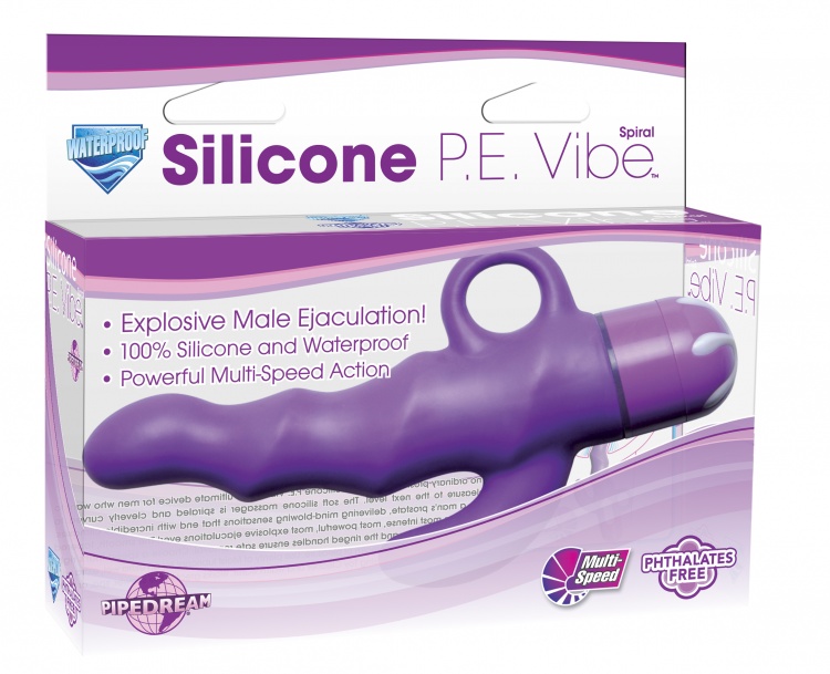 "Стимулятор простаты Silicone P.E. Vibe Spiral Purple 270212PD"