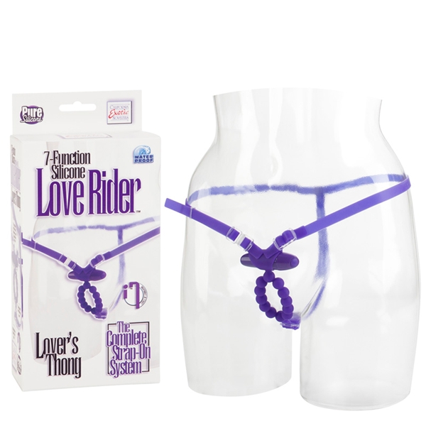 Силиконовые вибротрусики Love Rider Lover’s Thongs Purple 0061-30BXSE