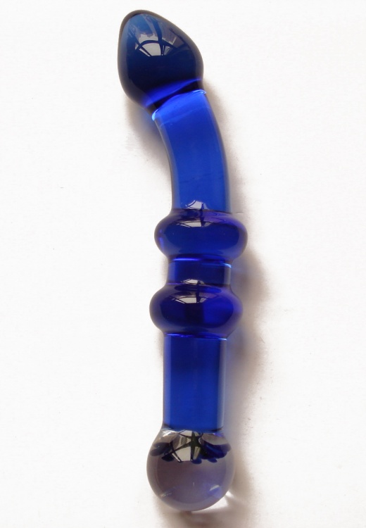 Анальный стимулятор рефленый темно-синий GD128
