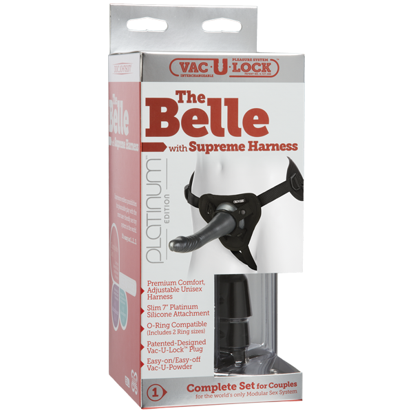 Трусики Supreme Harness с насадкой The Belle Charcoal 1070-03BXDJ