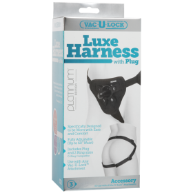 Трусики Luxe Harness Black с  насадкой 1090-10BXDJ