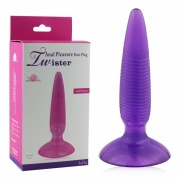 Анальная пробка пурпурная Twister 10289004