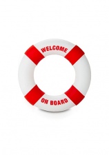 Кольцо на пенис Buoy Welcome On Board Red SH-SLI080RED