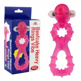 Виброкольцо розовое Beefcake Heavy Rings Vibe 32013-pinkHW