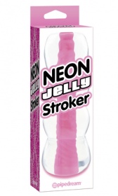 Мастурбатор Neon Jelly Stroker Pink 311511PD