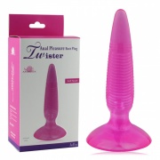 Анальная пробка розовая Twister 10089004