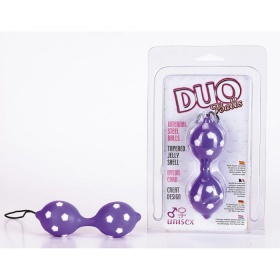 "Вагинальные шарики на сцепке Duo Balls Hot Purple 05-128PUSC"