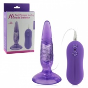 Вибростимулятор анальный пурпурный Anal Pleasure Butt Plug -10model Twister 10289006