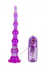 Анальная елочка с вибрацией  длинная фиолетовая Sliders Long 7504-04CDDJ